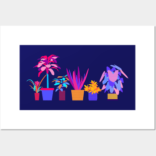 Tropical colorful plants Posters and Art